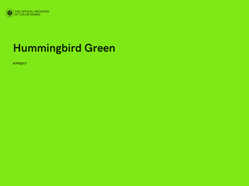 #7FE817 - Hummingbird Green color image