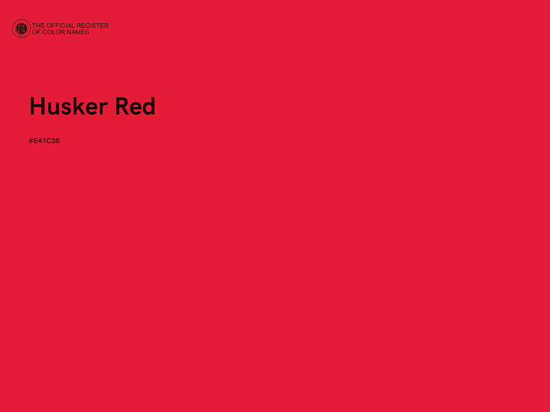 #E41C38 - Husker Red color image