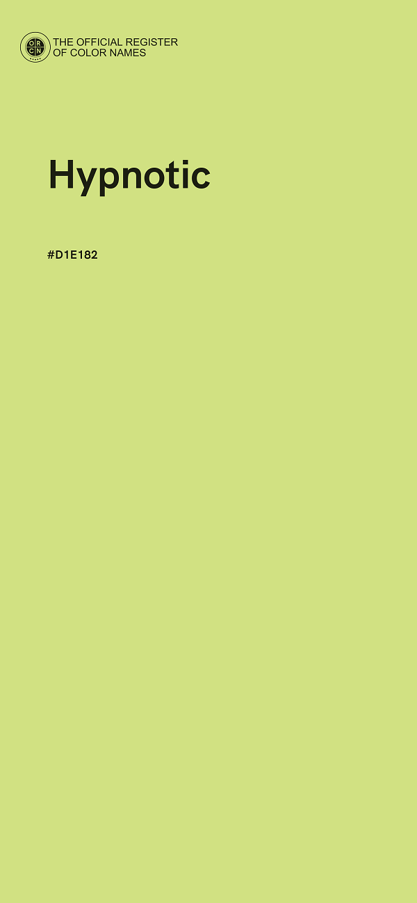 #D1E182 - Hypnotic color image
