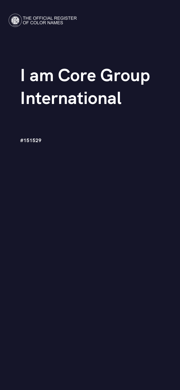#151529 - I am Core Group International color image