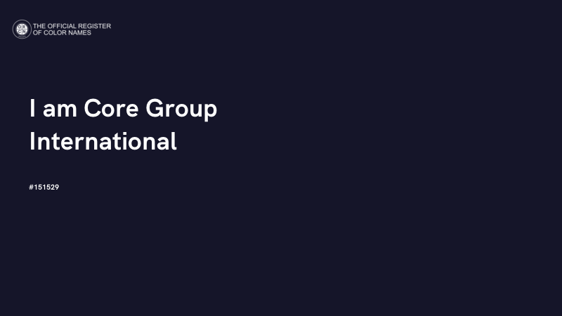 #151529 - I am Core Group International color image