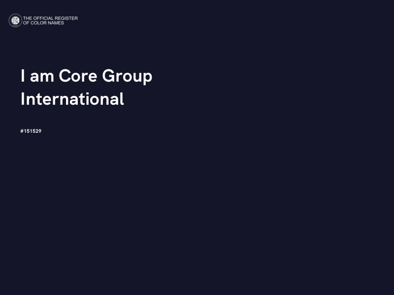 #151529 - I am Core Group International color image