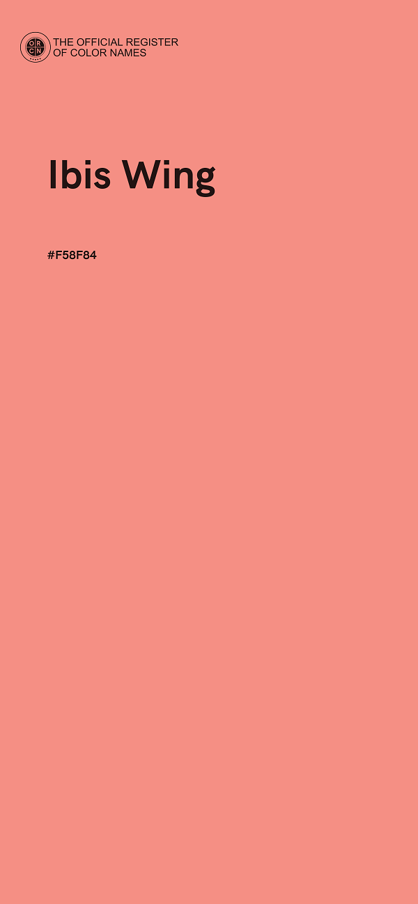 #F58F84 - Ibis Wing color image