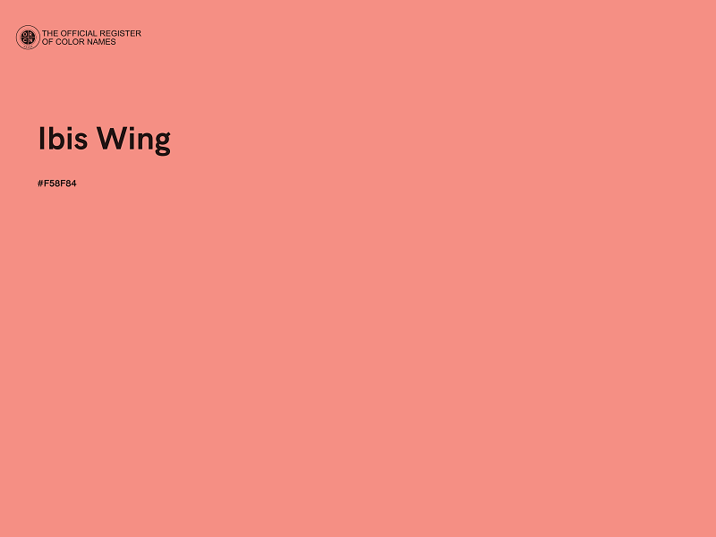 #F58F84 - Ibis Wing color image
