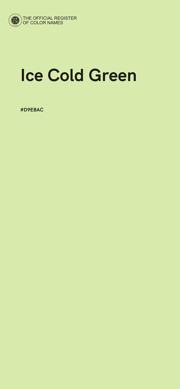 #D9EBAC - Ice Cold Green color image
