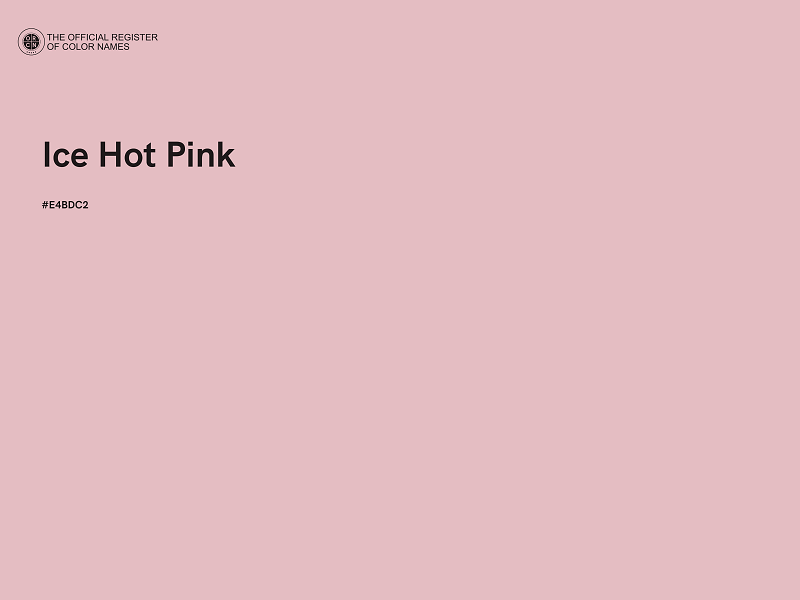 #E4BDC2 - Ice Hot Pink color image