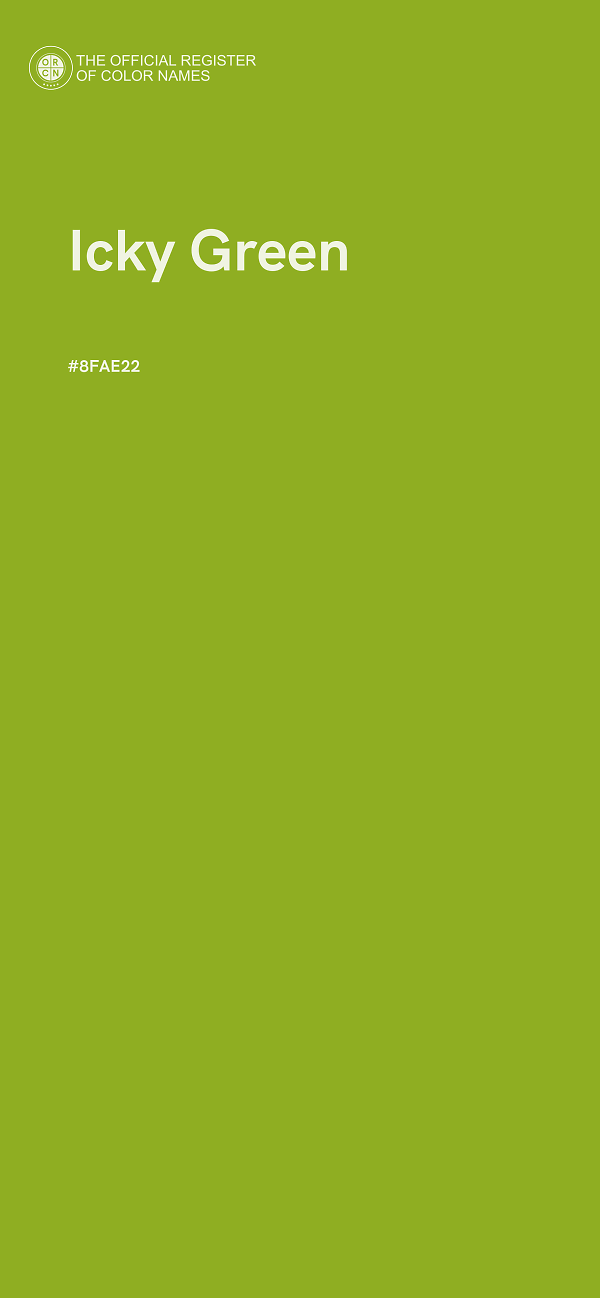 #8FAE22 - Icky Green color image