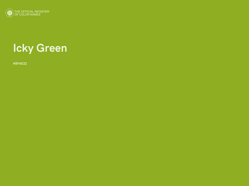 #8FAE22 - Icky Green color image
