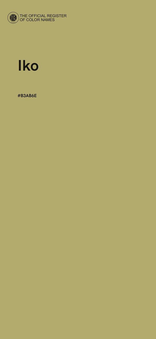 #B3AB6E - Iko color image