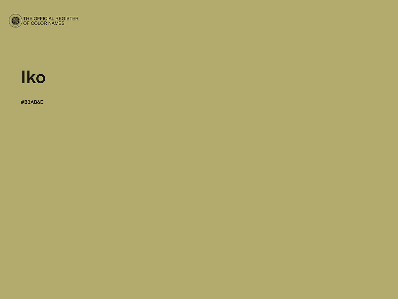 #B3AB6E - Iko color image
