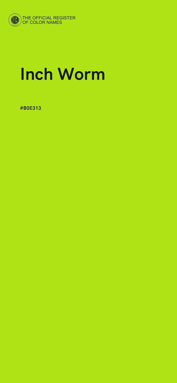 #B0E313 - Inch Worm color image