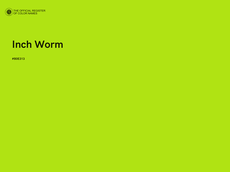 #B0E313 - Inch Worm color image