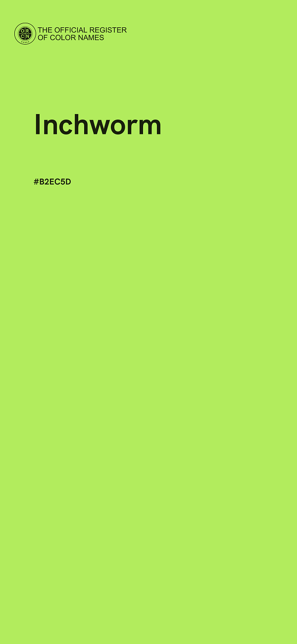 #B2EC5D - Inchworm color image