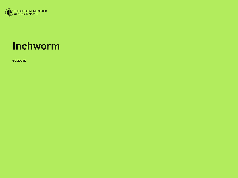 #B2EC5D - Inchworm color image