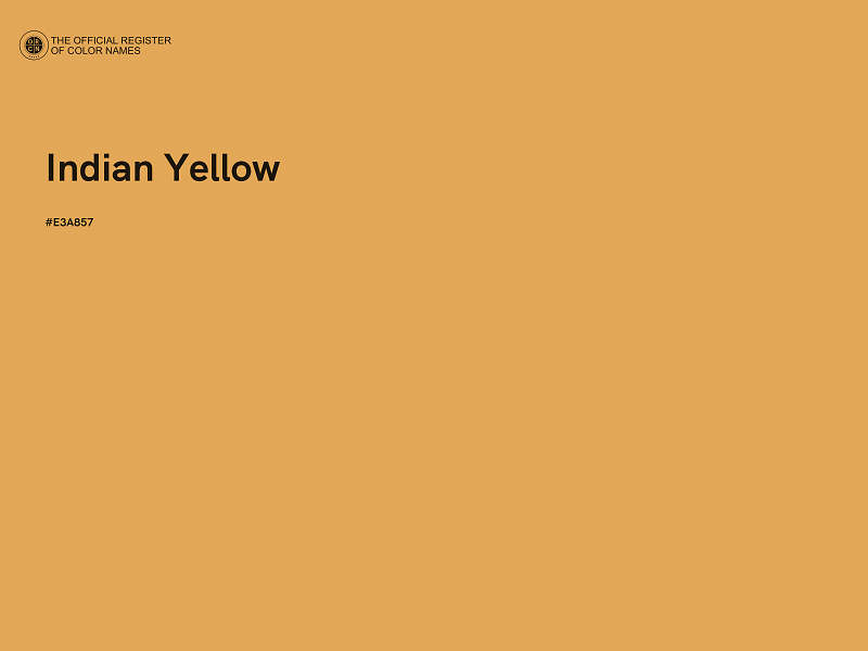 #E3A857 - Indian Yellow color image