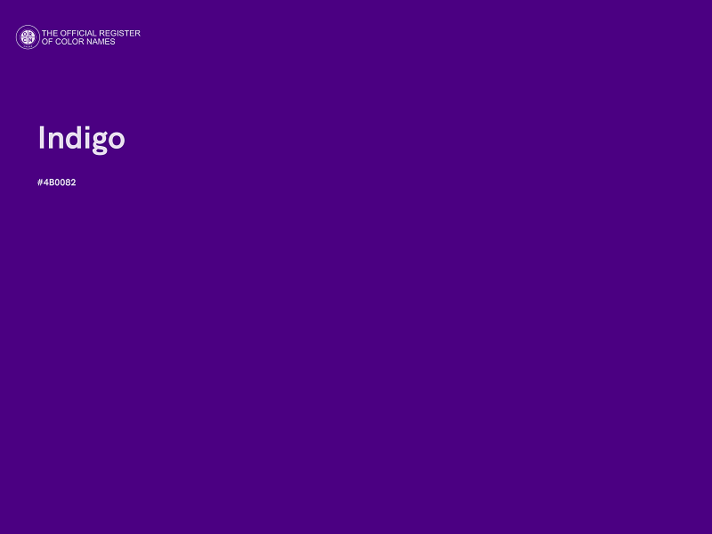 #4B0082 - Indigo color image
