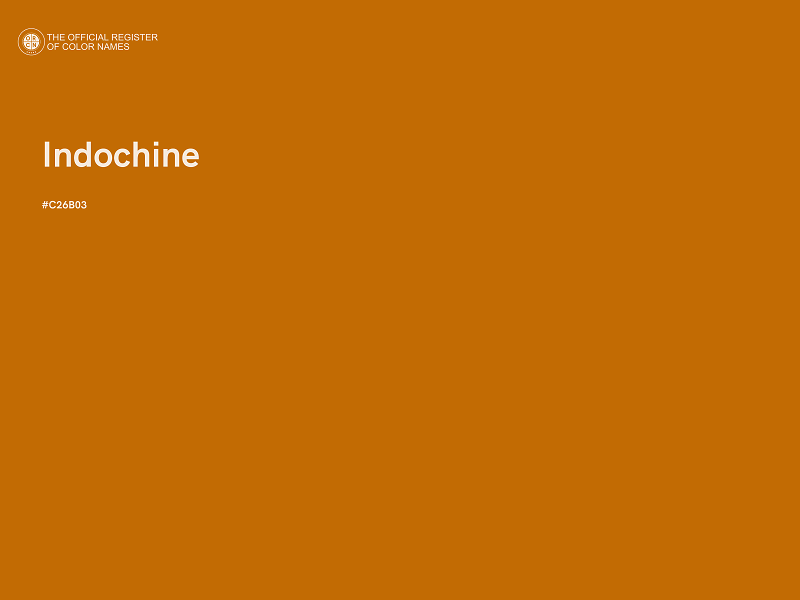 #C26B03 - Indochine color image