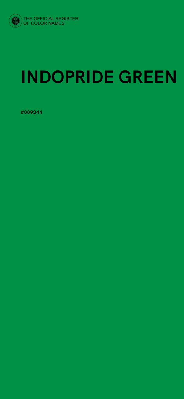 #009244 - INDOPRIDE GREEN color image