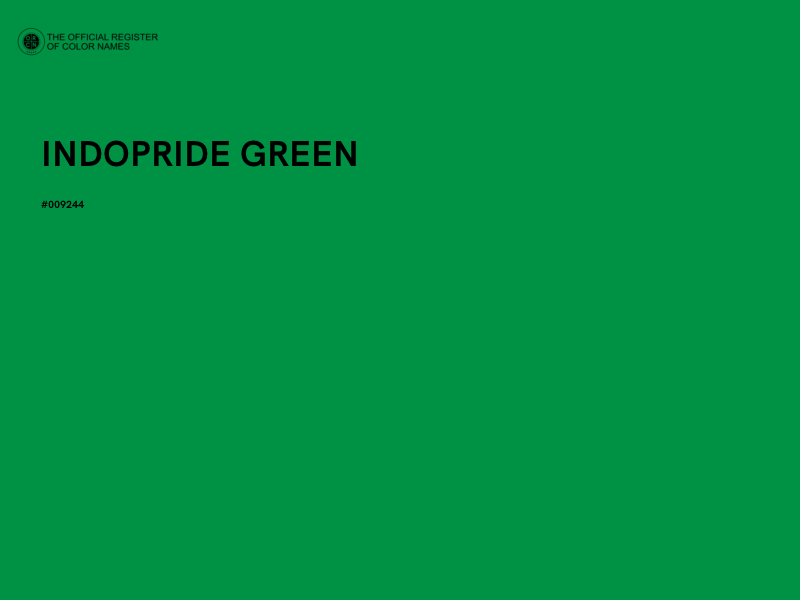 #009244 - INDOPRIDE GREEN color image
