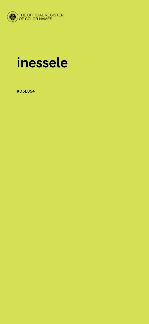#D5E054 - inessele color image