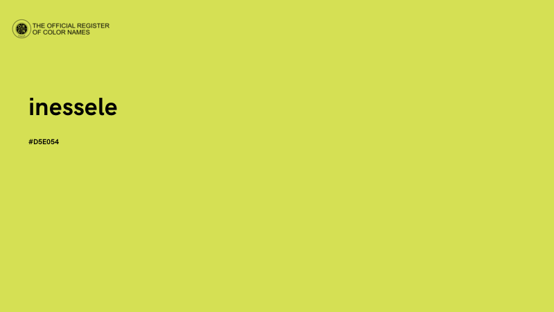 #D5E054 - inessele color image