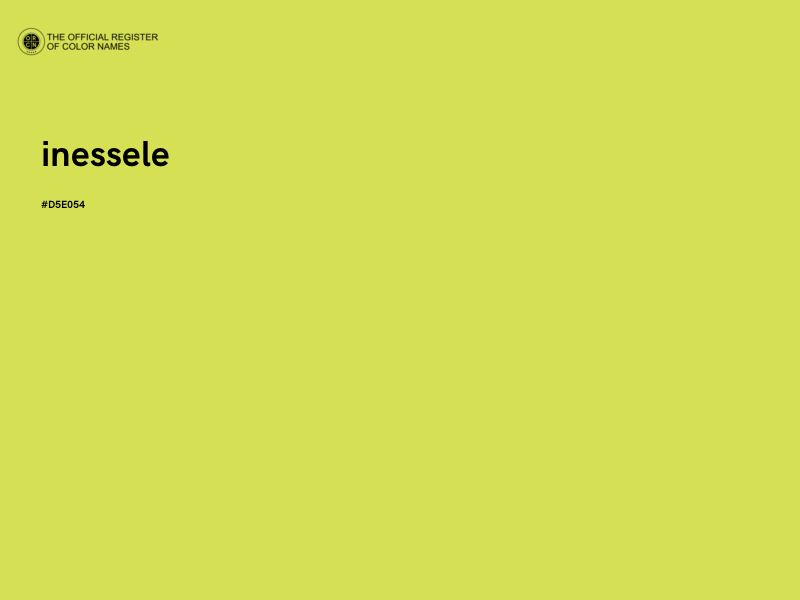 #D5E054 - inessele color image