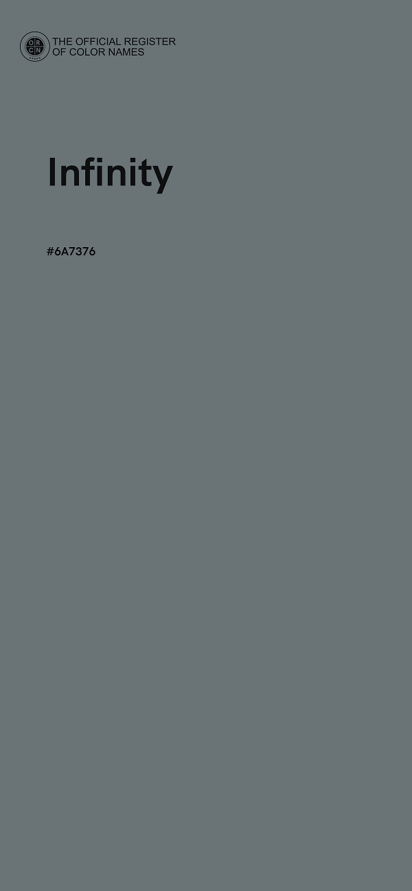 #6A7376 - Infinity color image