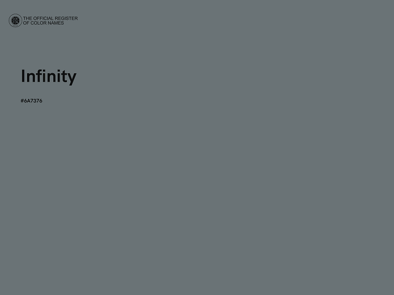 #6A7376 - Infinity color image