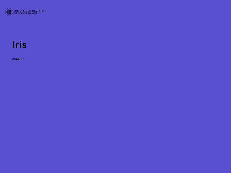 #5A4FCF - Iris color image