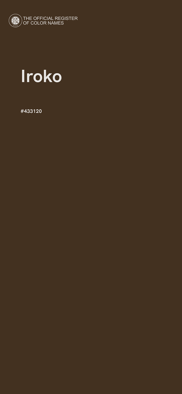 #433120 - Iroko color image