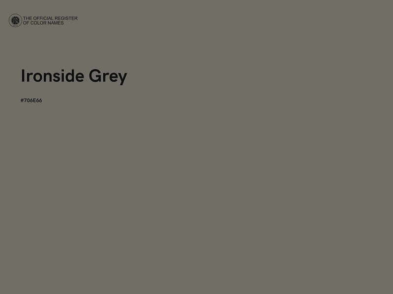 #706E66 - Ironside Grey color image