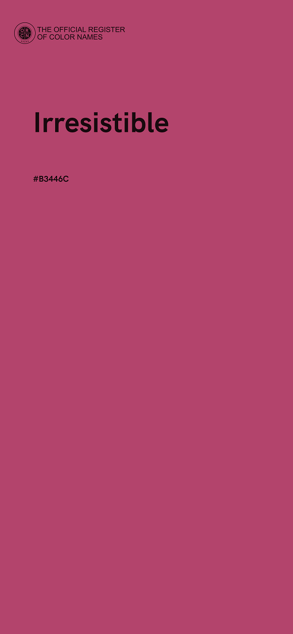 #B3446C - Irresistible color image