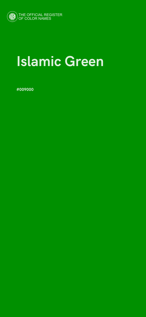 #009000 - Islamic Green color image