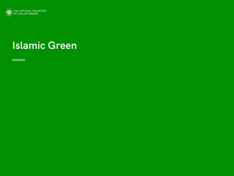 #009000 - Islamic Green color image