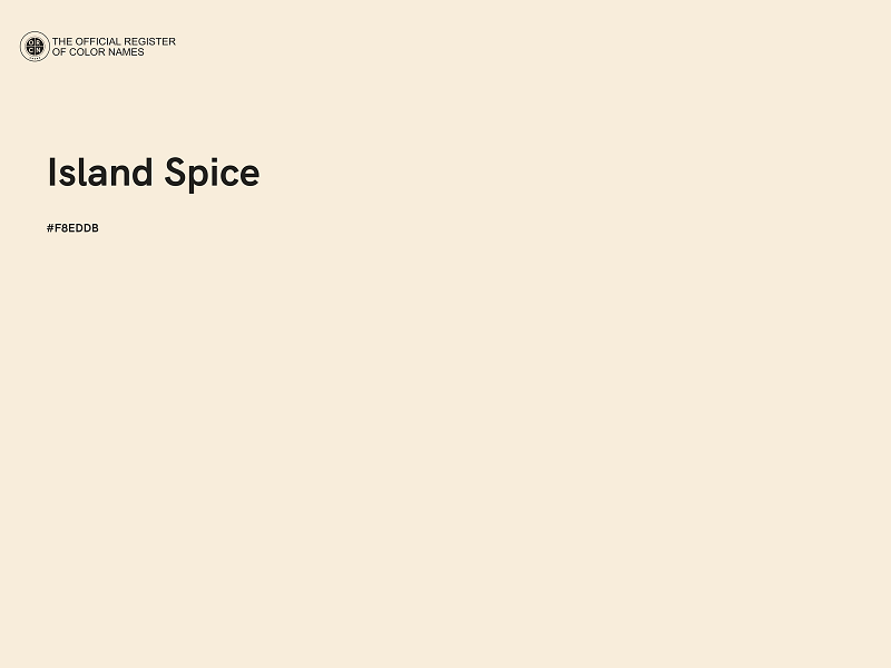 #F8EDDB - Island Spice color image