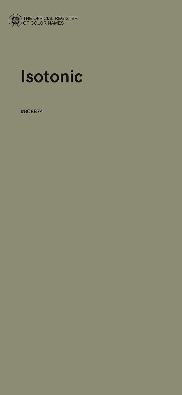 #8C8B74 - Isotonic color image