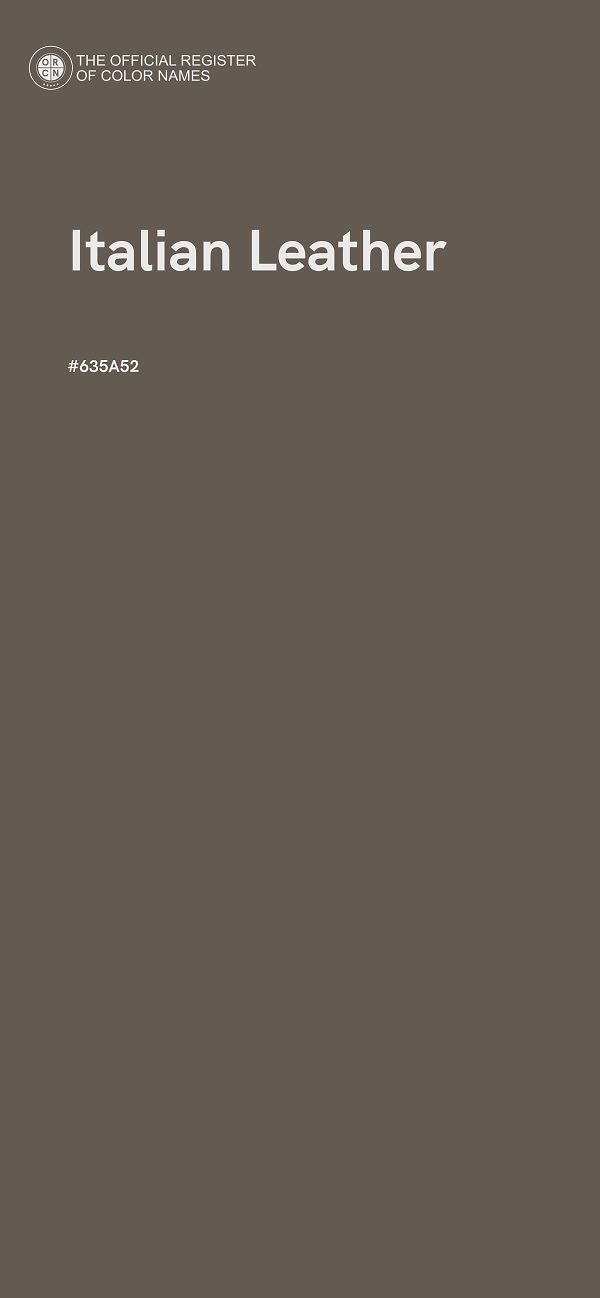 #635A52 - Italian Leather color image