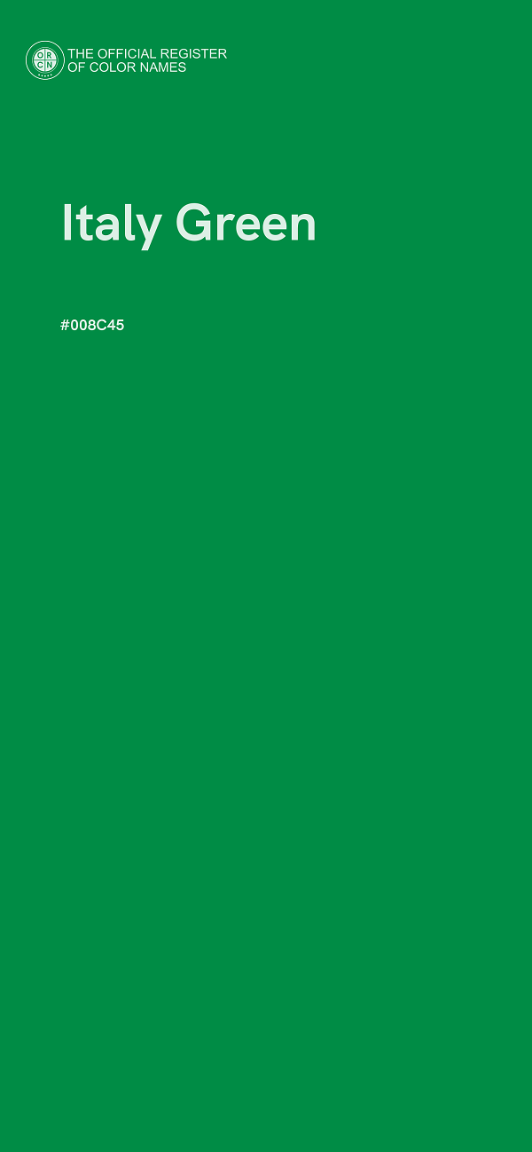 #008C45 - Italy Green color image