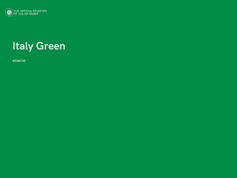 #008C45 - Italy Green color image