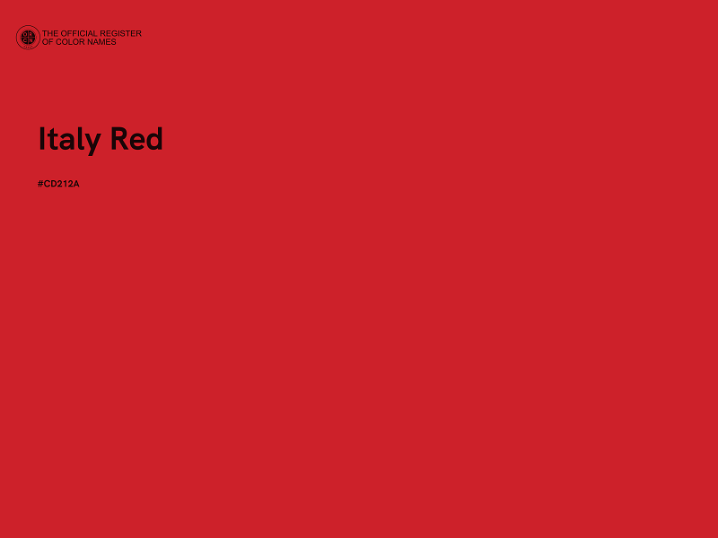 #CD212A - Italy Red color image