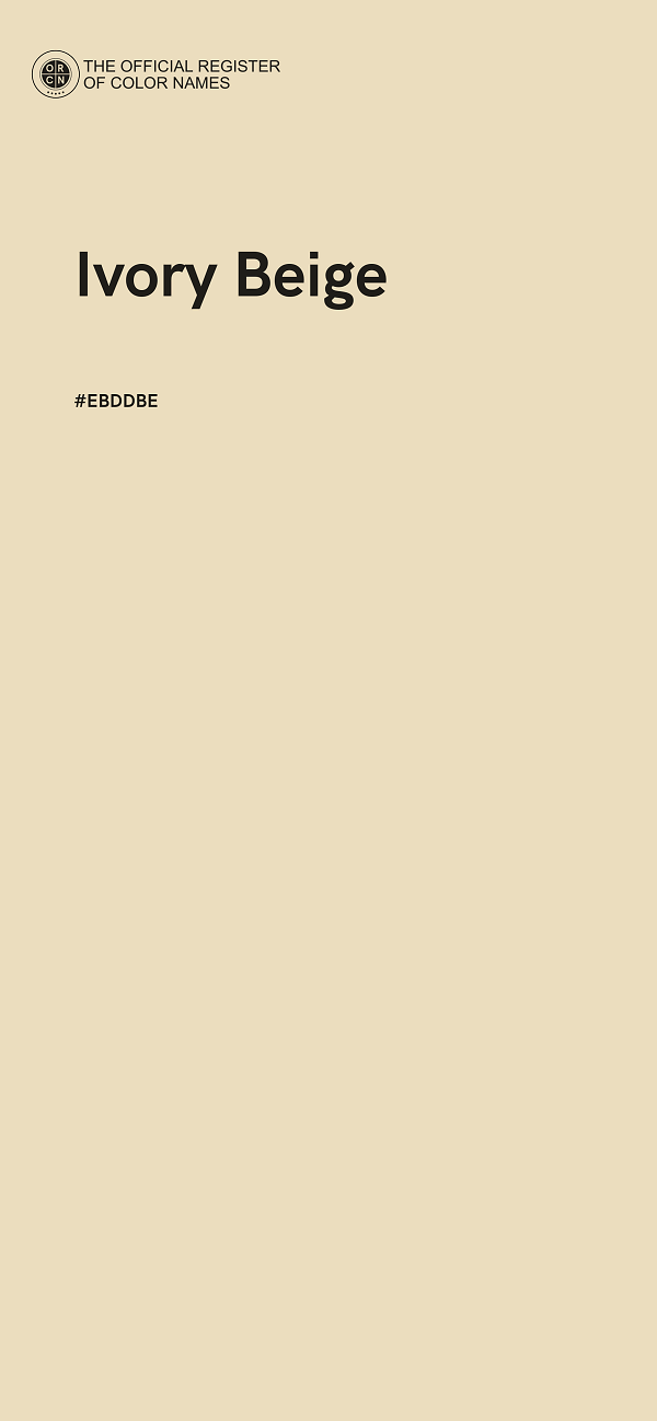 #EBDDBE - Ivory Beige color image