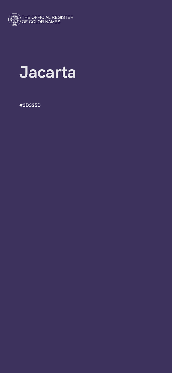 #3D325D - Jacarta color image