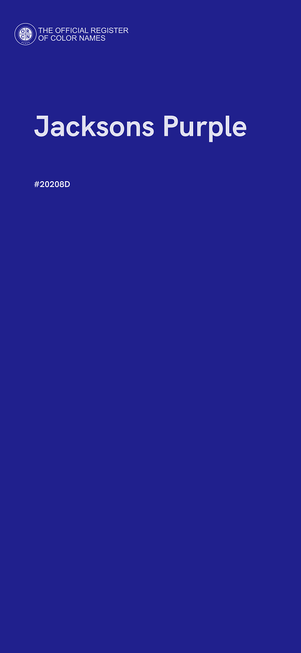 #20208D - Jacksons Purple color image