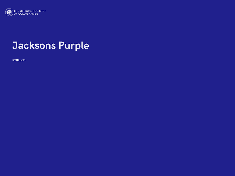 #20208D - Jacksons Purple color image