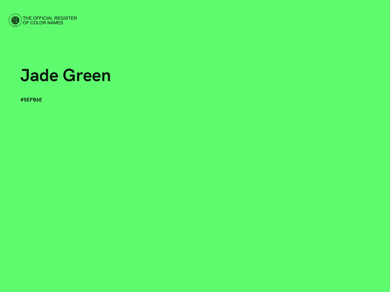 #5EFB6E - Jade Green color image