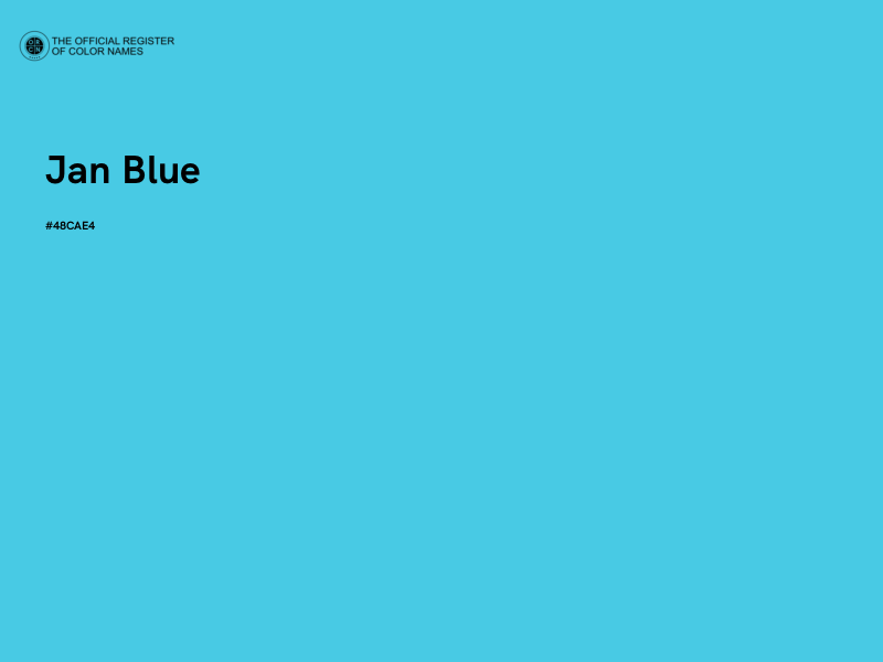 #48CAE4 - Jan Blue color image