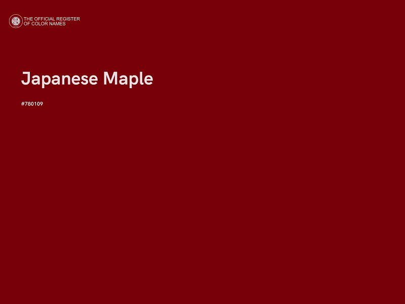 #780109 - Japanese Maple color image