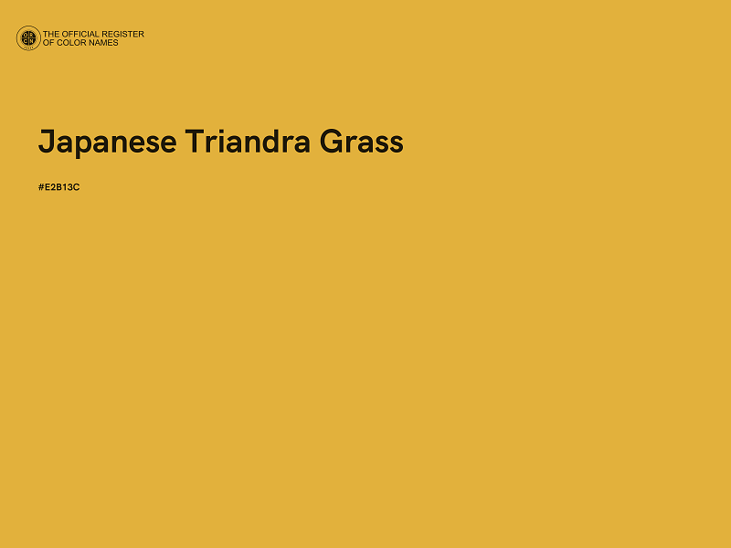 #E2B13C - Japanese Triandra Grass color image