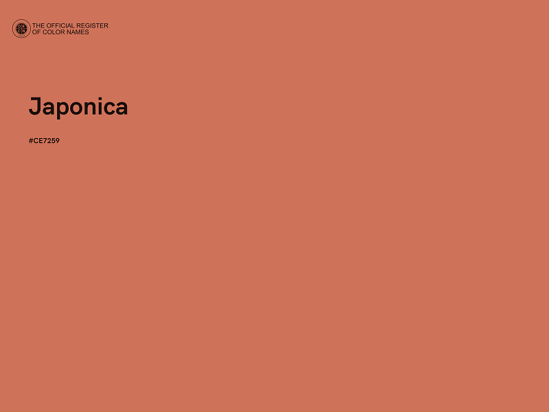 #CE7259 - Japonica color image