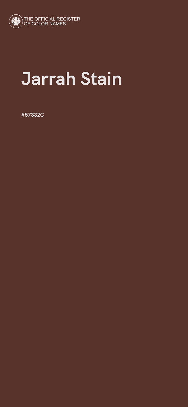 #57332C - Jarrah Stain color image